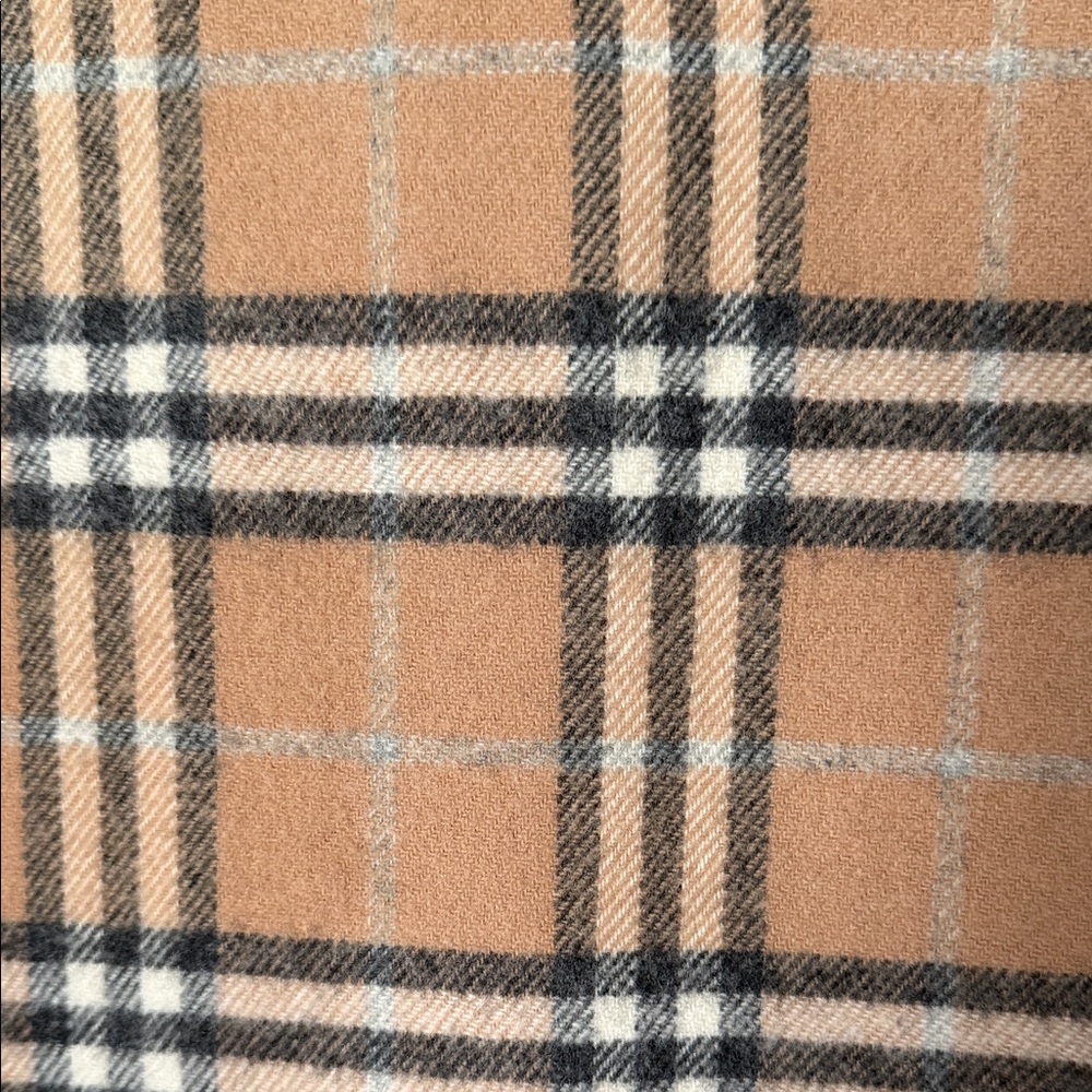 Burberry Plaid Fringe Scarf - Picture 3 of 5